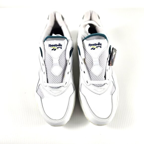 Vintage Reebok Leader DMX Shoes Mens Size 11 White Blue DynaMax Walking 90s New - Picture 1 of 16
